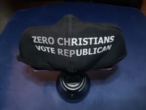JBVO.ME - Zero Christians Vote Republican Mask